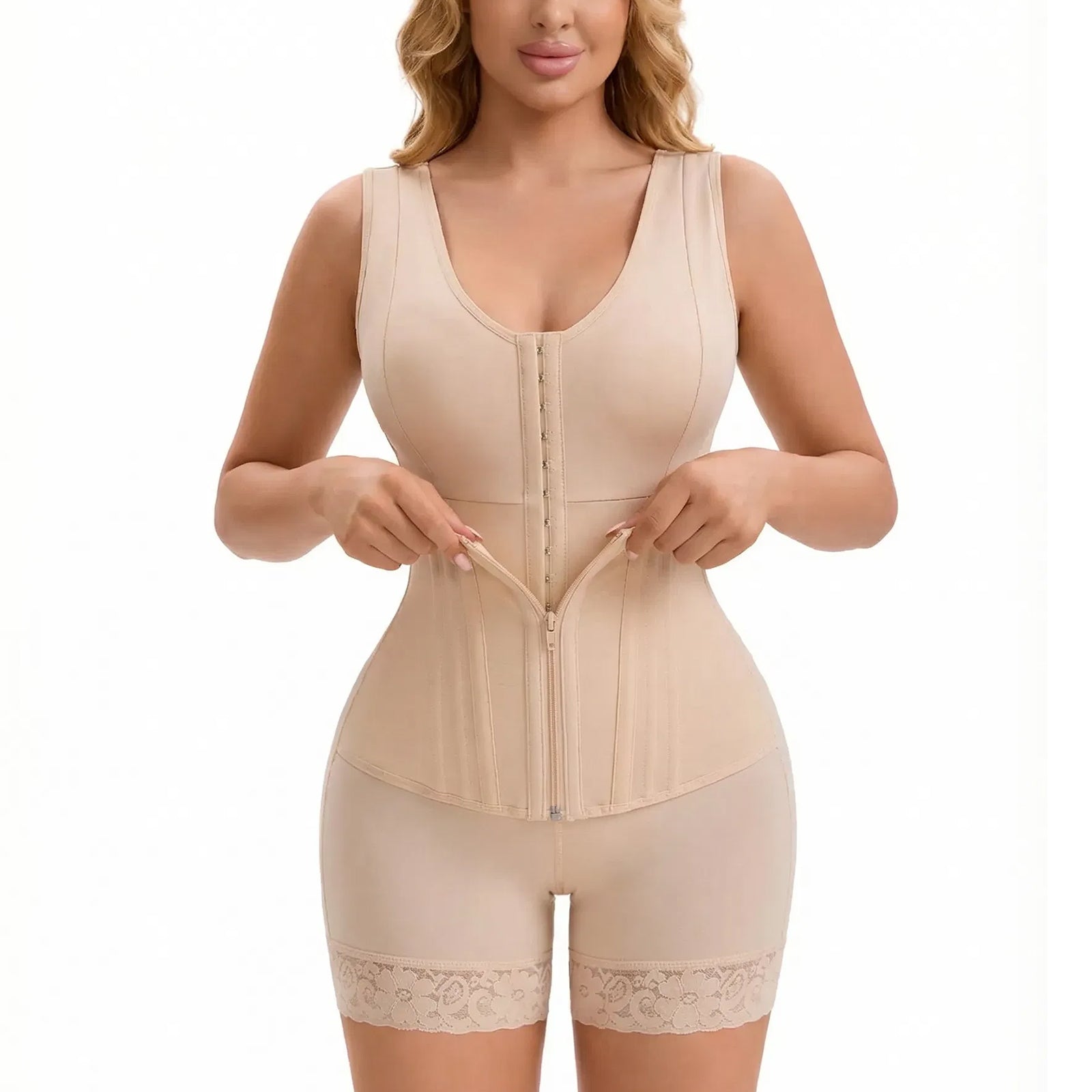 Fajas Colombianas Moldeadoras Overbust Shapewear For Women Tummy Control Full Body Shaper & Butt Lifter Post Surgery Compression Garment